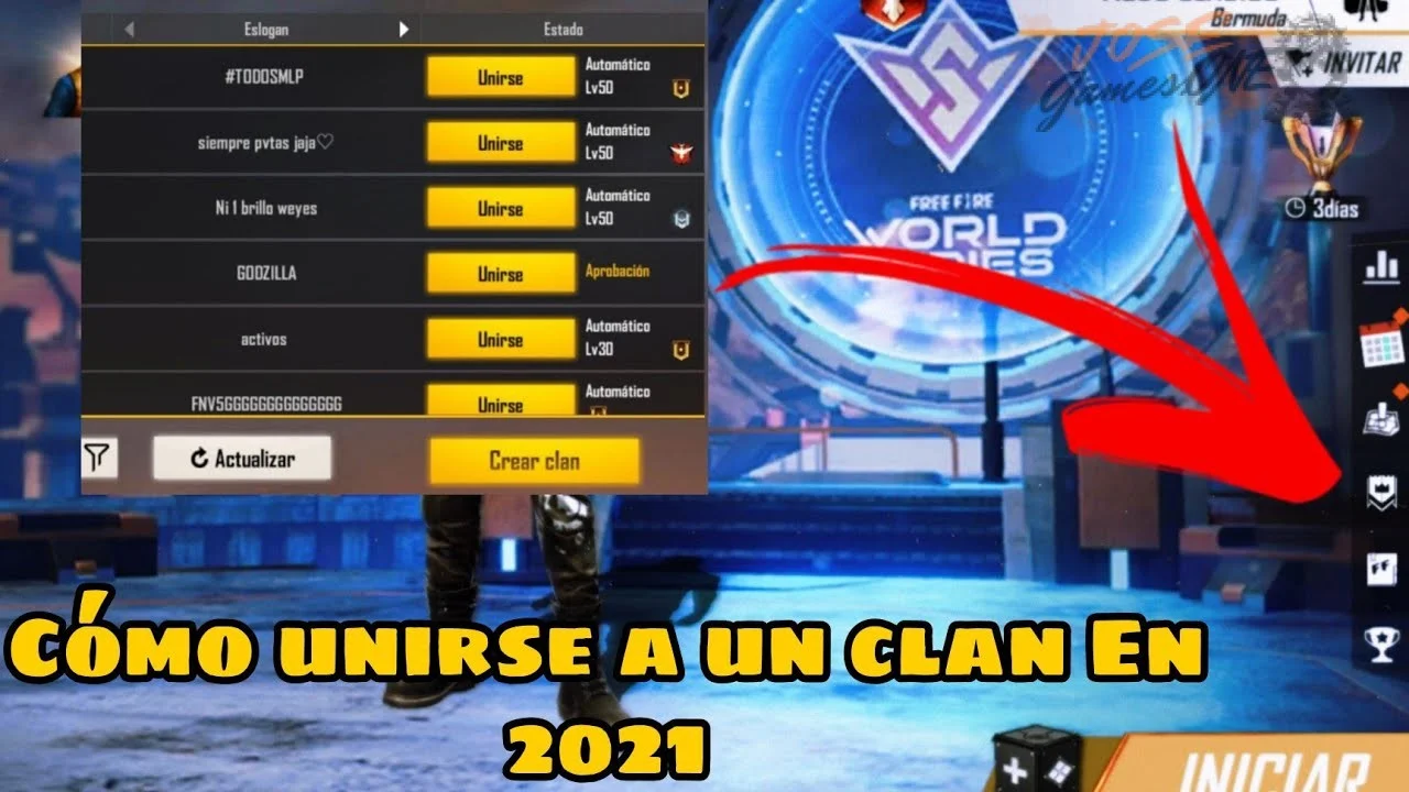 Cómo unirte a un clan competitivo en Free Fire