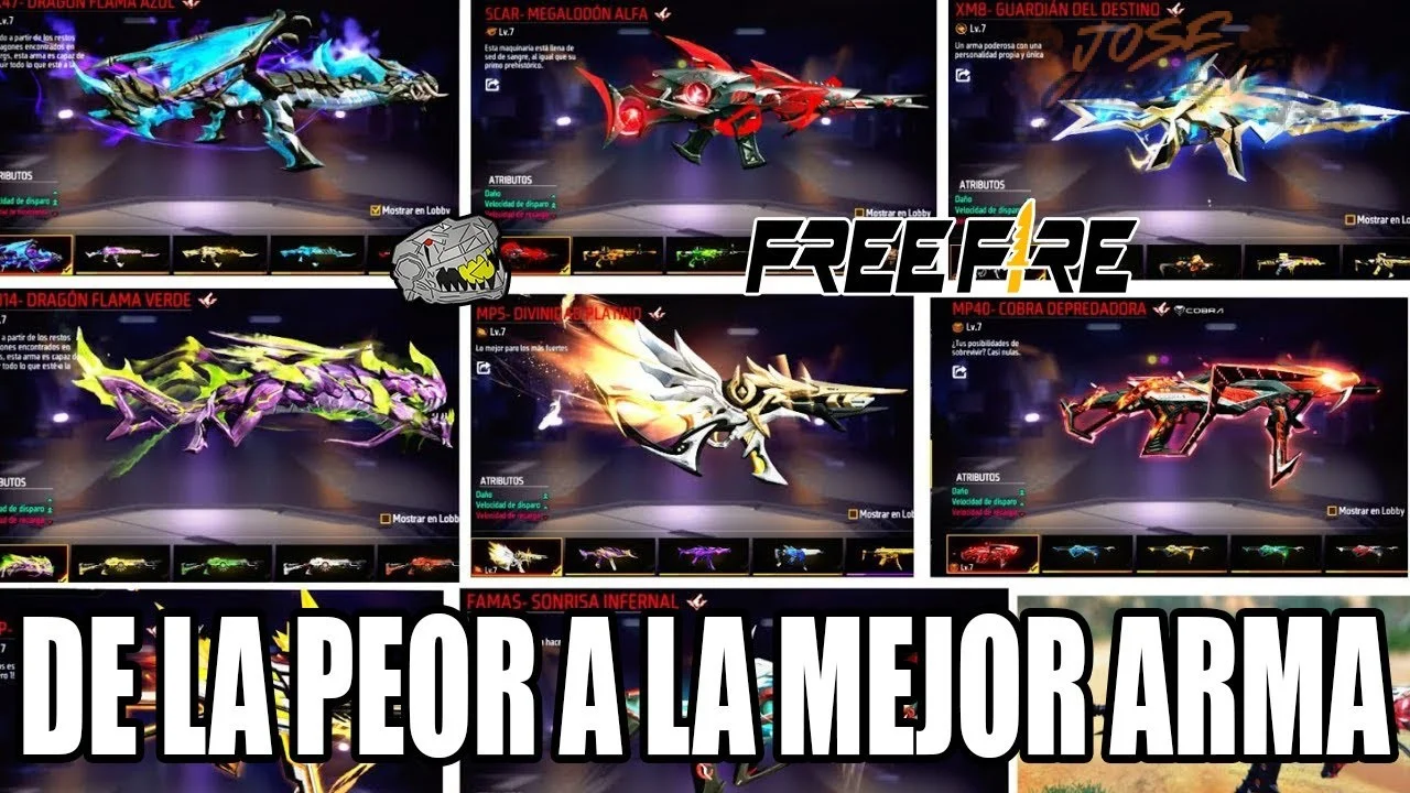 Evolutivas más raras de Free Fire