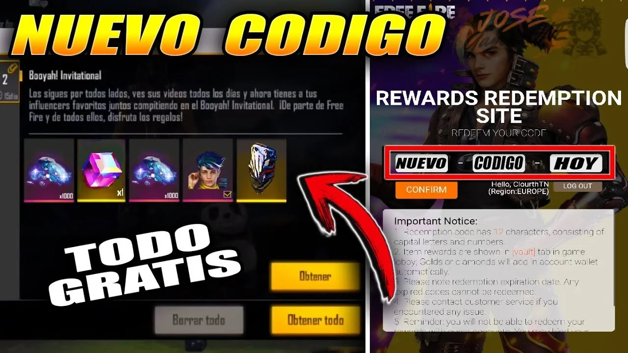 Cómo usar códigos FF en Free Fire