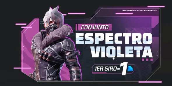 Regresa el traje Espectro Violeta a Free Fire
