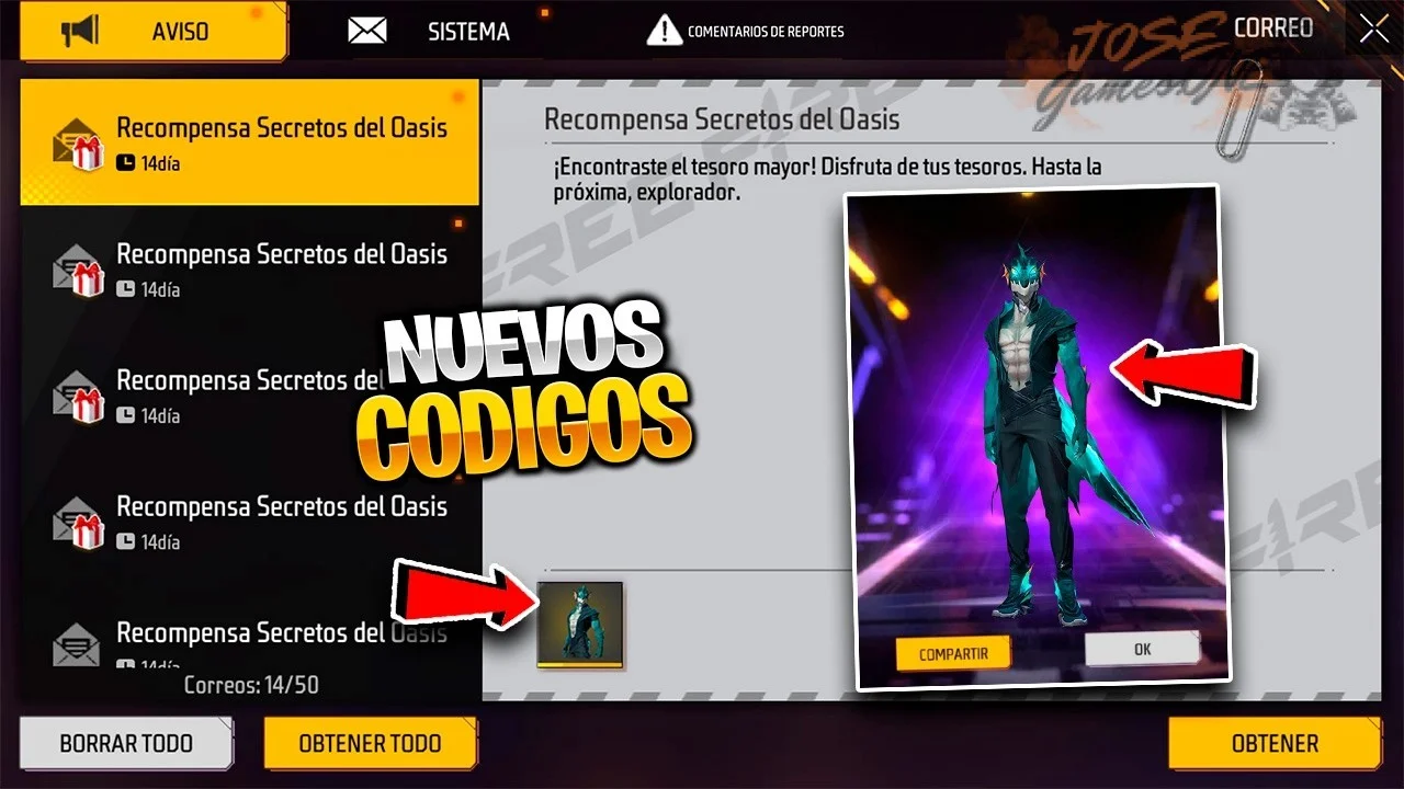 Códigos FF de eventos especiales