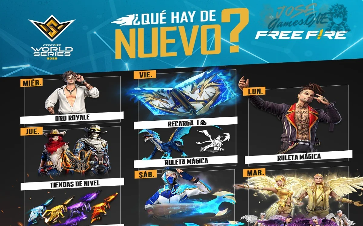 Qué eventos vienen esta semana en Free Fire