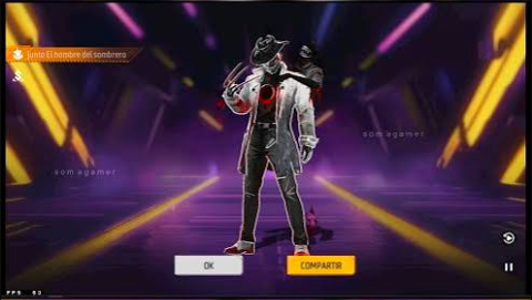 El nuevo traje el hombre del sombrero en Free Fire